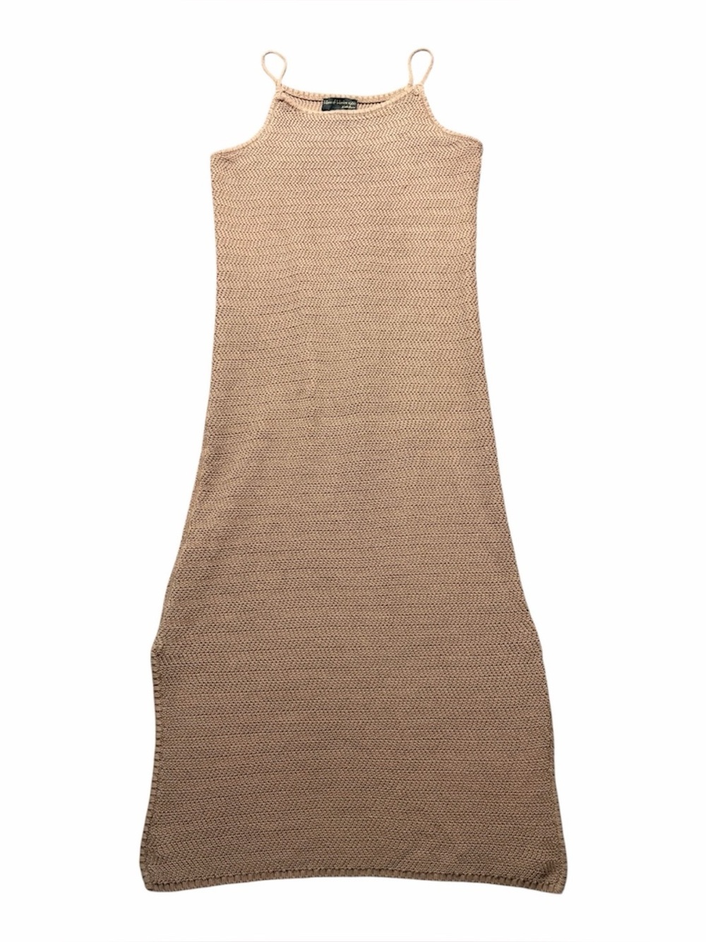 House of Harlow 1960 Tan Knit Maxi Slip Dress Size Small